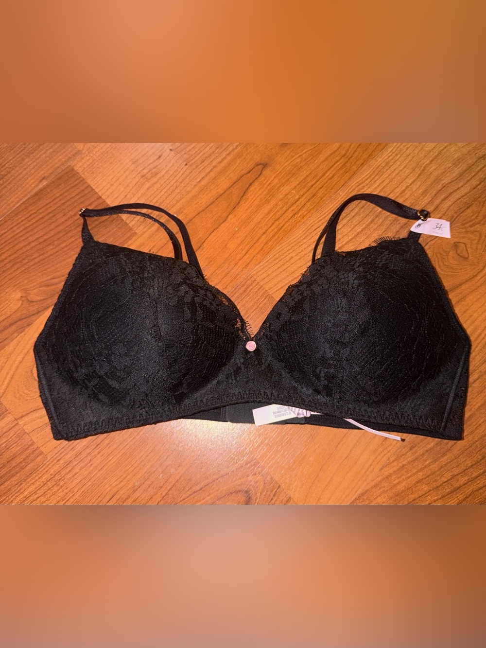 Victoria's Secret Black Lace Push-Up Bra